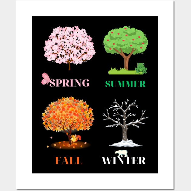 There are four seasons in a year Wall Art by DuViC